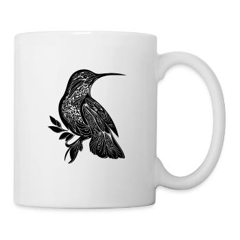 Tatouage exotique Colibri Aile de style tribal - Mug blanc - blanc - Droite