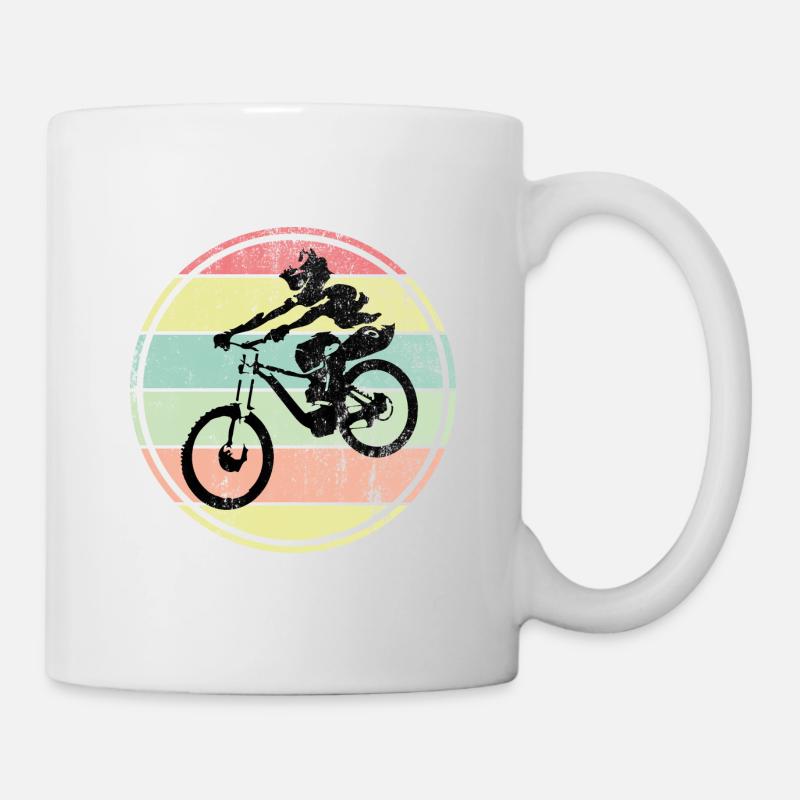 Descente VTT - Mug blanc - blanc