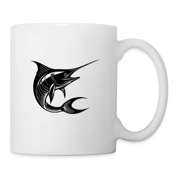 Fast sailfish - elegant fan fish - Mug - white - Right