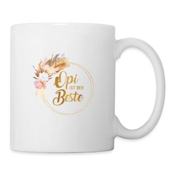 Opi ist der Beste personalisierbar - Tasse - Weiß - Rechts