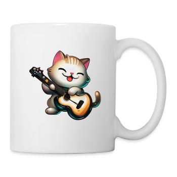 Cat with guitar - Mug - white - Right