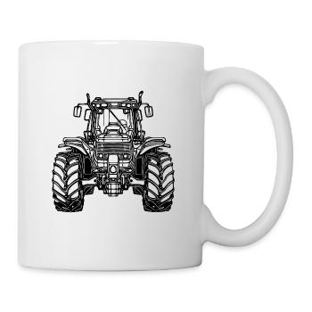 Heavy tractor Large field field tractor - Mug - white - Right