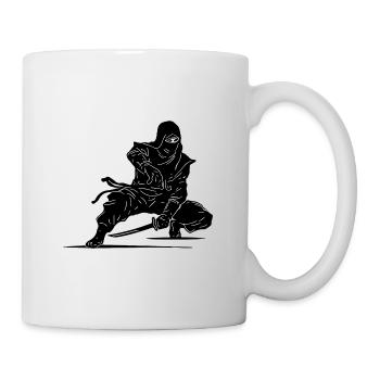 Kraftsport Warrior Style Freizeit Ninja Athlet - Tasse - Weiß - Rechts