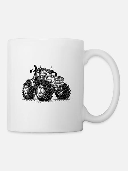 Heavy Agricultural Machinery Field Engine Tractors - Mug - white