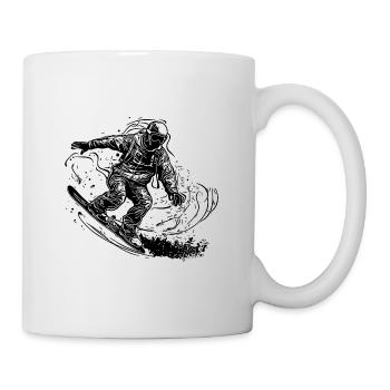 Off Road Snowboarding Jump Style Cooler Move - Mug - white - Right