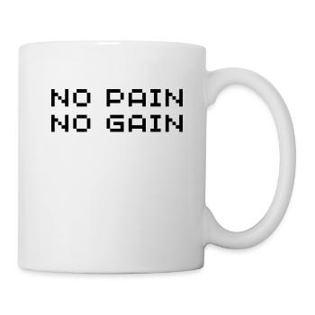Ohne Arbeit gibt es keine Klopfer - Tasse - Weiß - Rechts