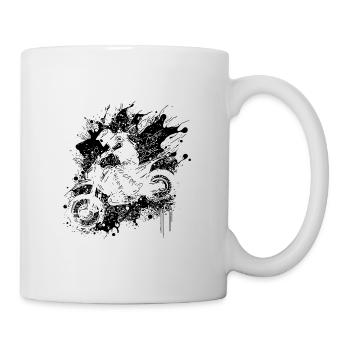 Moto Off-Road Riding Splash Style - Mug blanc - blanc - Droite