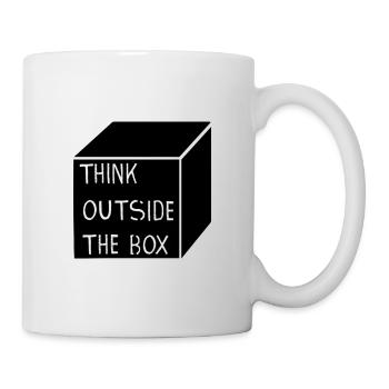 THINK OUTSIDE THE BOX - Tasse - Weiß - Rechts