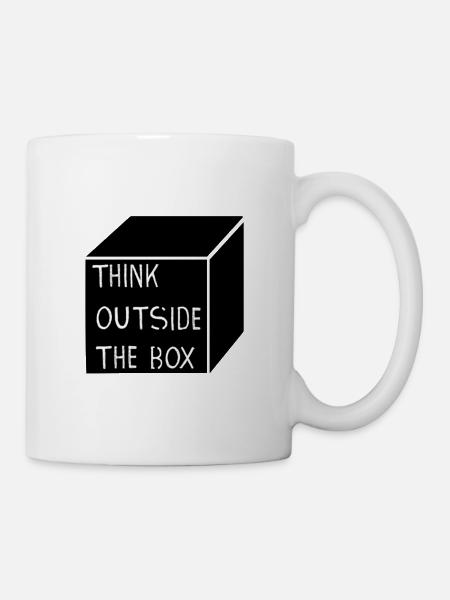 THINK OUTSIDE THE BOX - Tasse - Weiß