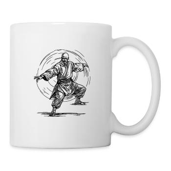 Tattoo Style Karate Kampfsport Meister Pose - Tasse - Weiß - Rechts