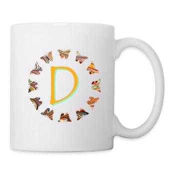 Papillons E 56 D - Mug blanc - blanc - Droite