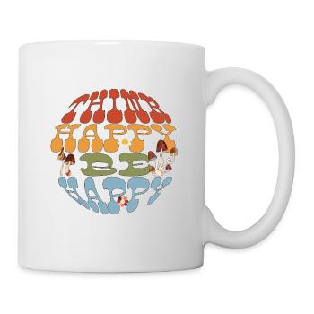 Think Happy Be Happy - Tasse - Weiß - Rechts