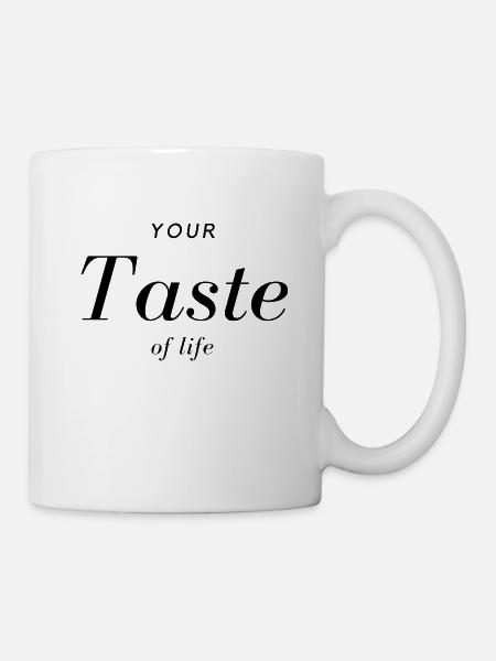 So schmeckt das Leben - Tasse - Weiß