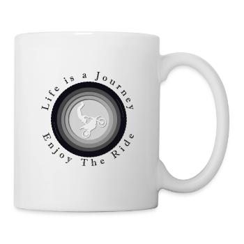 Motorrad - Tasse - Weiß - Rechts