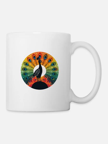 AfroPeacock (no4) - Mug - white
