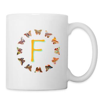 Papillons E 56 F - Mug blanc - blanc - Droite