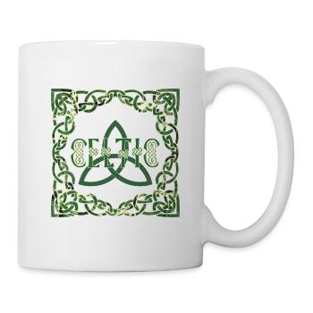 Cadre celtique Police celtique E 226 - Mug blanc - blanc - Droite