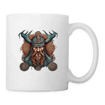 Wikinger - Tasse - Weiß - Rechts