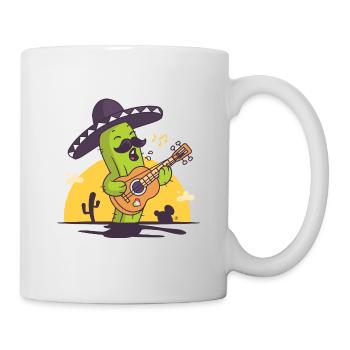 Mariachi mexicaine chantant Cactus - Mug blanc - blanc - Droite