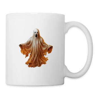Gruseliger Halloween schwebender Horror Geist - Tasse - Weiß - Rechts