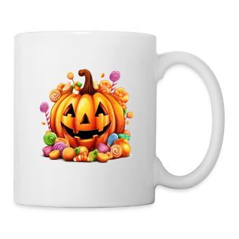 Funny Halloween Cute Pumpkin Sugar Spell - Mug - white - Right