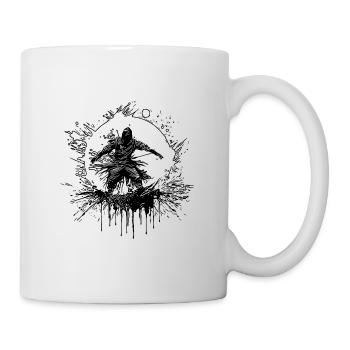 Geheime Meister Pose Magischer Kampfsport Kreis - Tasse - Weiß - Rechts