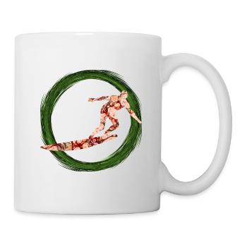 Surfeur E 214 - Mug blanc - blanc - Droite