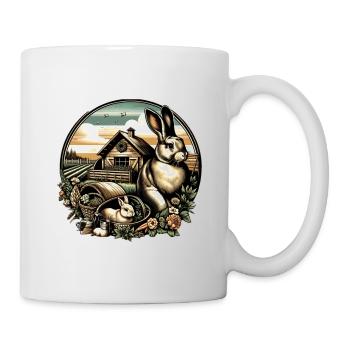 Elevage de lapins - Mug blanc - blanc - Droite