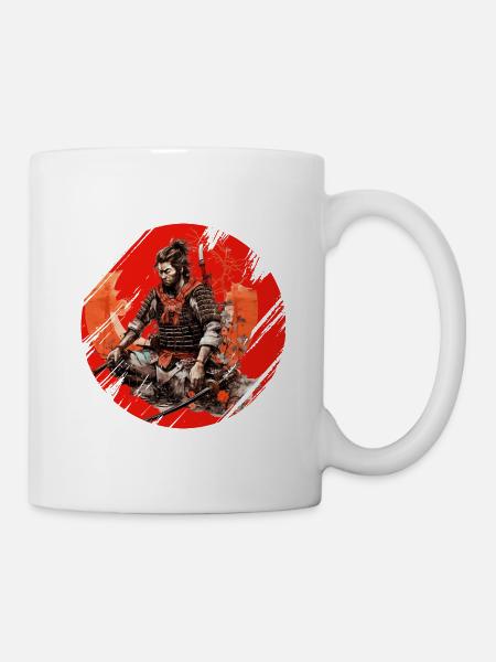 Samurai Japan Kultur - Tasse - Weiß