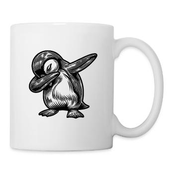 Cooler Pinguin Süsser Kleiner Dabbing Pinguin - Tasse - Weiß - Rechts