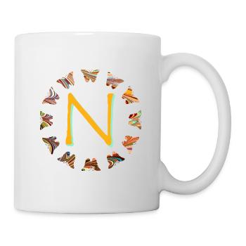 Papillons E 56 N - Mug blanc - blanc - Droite