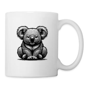 Niedlicher australischer Kinder Koala - Tasse - Weiß - Rechts