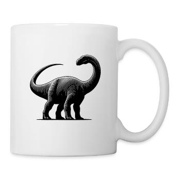 Massive Brachiosaurus Dino Dinosaur - Mug - white - Right