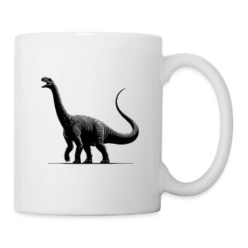 Giant Dino Diplodocus sauropod dinosaur - Mug - white - Right