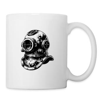 Diving Helmet Vintage Professional Diver Style - Mug - white - Right