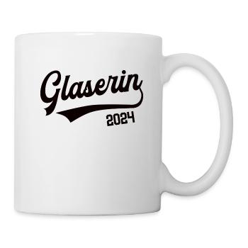 Glaserin 2024 Lehre Ausbildung Meisterin Abschluß - Tasse - Weiß - Rechts
