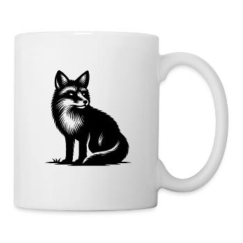 Niedlicher schlauer Fuchs - Tasse - Weiß - Rechts