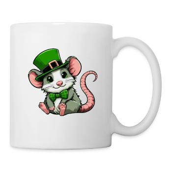 St. Patrick's Tag Süße Ratte - Tasse - Weiß - Rechts