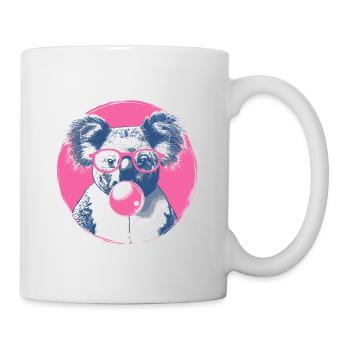 Koala mit Sonnenbrille Bubblegum für einen - Tasse - Weiß - Rechts