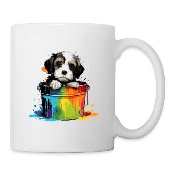 Dalmatiner Niedlicher Hund Farbeimer - Tasse - Weiß - Rechts