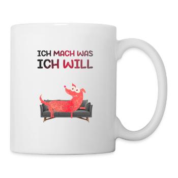 ich mach was ich will - Tasse - Weiß - Rechts