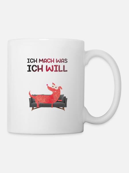 ich mach was ich will - Tasse - Weiß