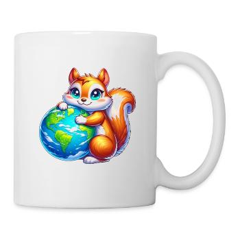 Squirrel for Earth Environmental Protection Nature Conservation - Mug - white - Right