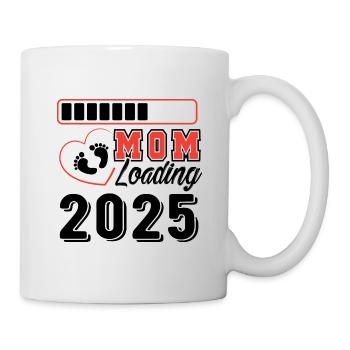 Femme enceinte 2025, bébé sera facturé 2025 - Mug blanc - blanc - Droite