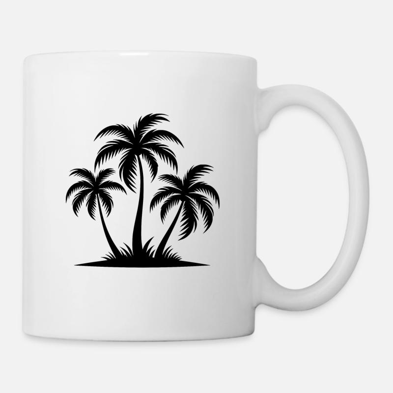 Beach Strand Hawaii Insel Palmen - Tasse - Weiß