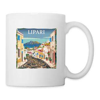 Lipari Italy: Dream Beach Summer Vacation - Mug - white - Right