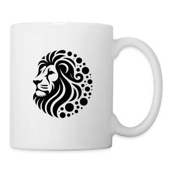 Fière tête de lion à crinière - Mug blanc - blanc - Droite