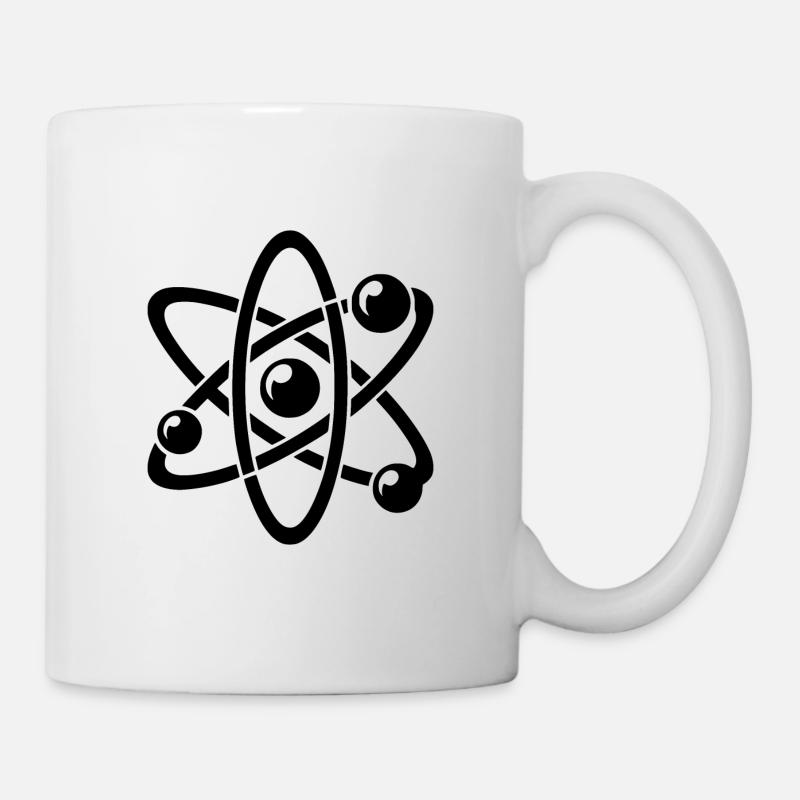 Atomkern Physik Atom Elektron Atommodell - Tasse - Weiß