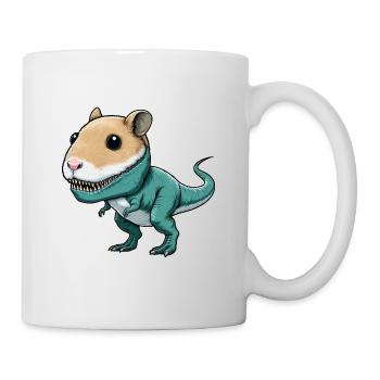 Dino-Hamster Fusion: Fabelwesen Abenteuer - Tasse - Weiß - Rechts