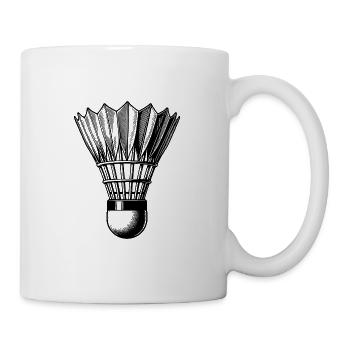 Quick Badminton Ball Tattoo Style - Mug - white - Right